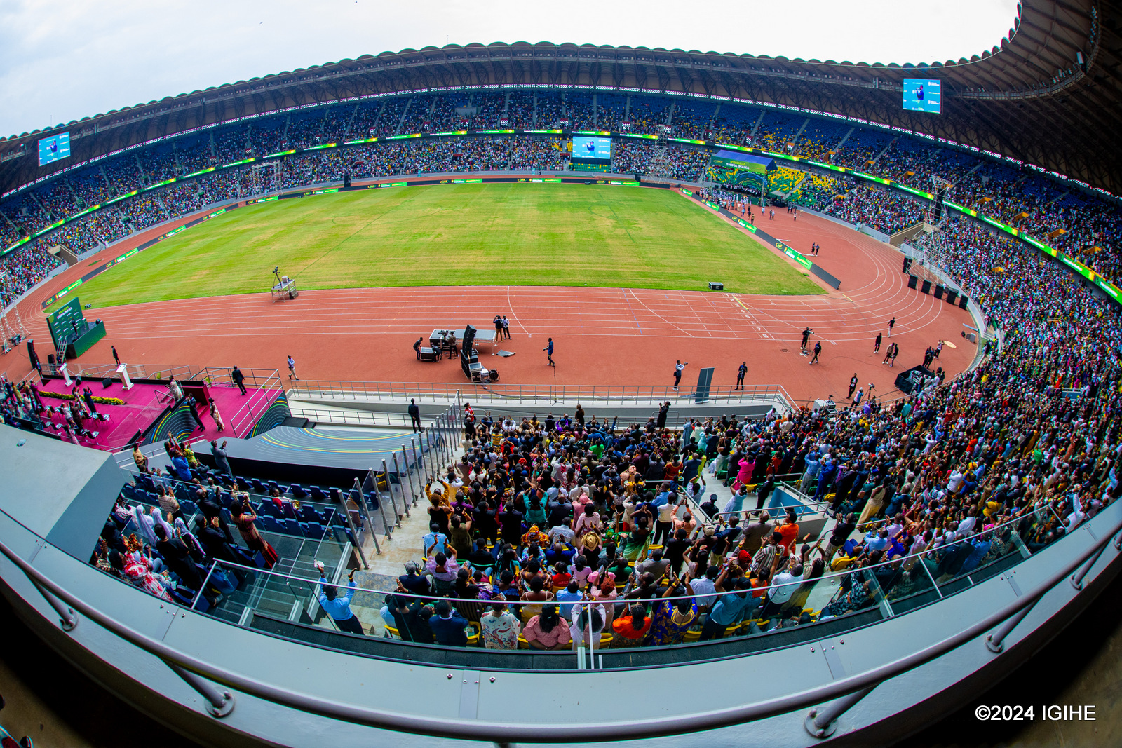 Well-organized event with security personnel